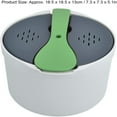 thumbnail image 2 of AMERTEER Microwave Rice Cooker  2L Microwave Cookware  7.3x7.3x5.1in Rice Steamer  Household Steam Pot  Microwave Rice and Pasta Cooker Portable Oven Rice Maker Set Kitchen Cookware(Green, 2 of 9