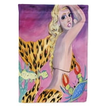Carolines Treasures JMK1182GF Pink Mermaid Flag Garden Size  Small multicolor