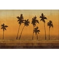 thumbnail image 2 of Cheryl Martin 32x23 Gallery Wrapped Canvas Wall Art Titled - Sunset Palms I, 2 of 4