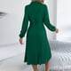 thumbnail image 5 of TaTaai Women‘s Casual Collared Dress, Long Sleeve Shirt Dress Maxi Length, Solid Color Button Down Tunic Dress, Fall Winter Office Wear Gift, 5 of 8