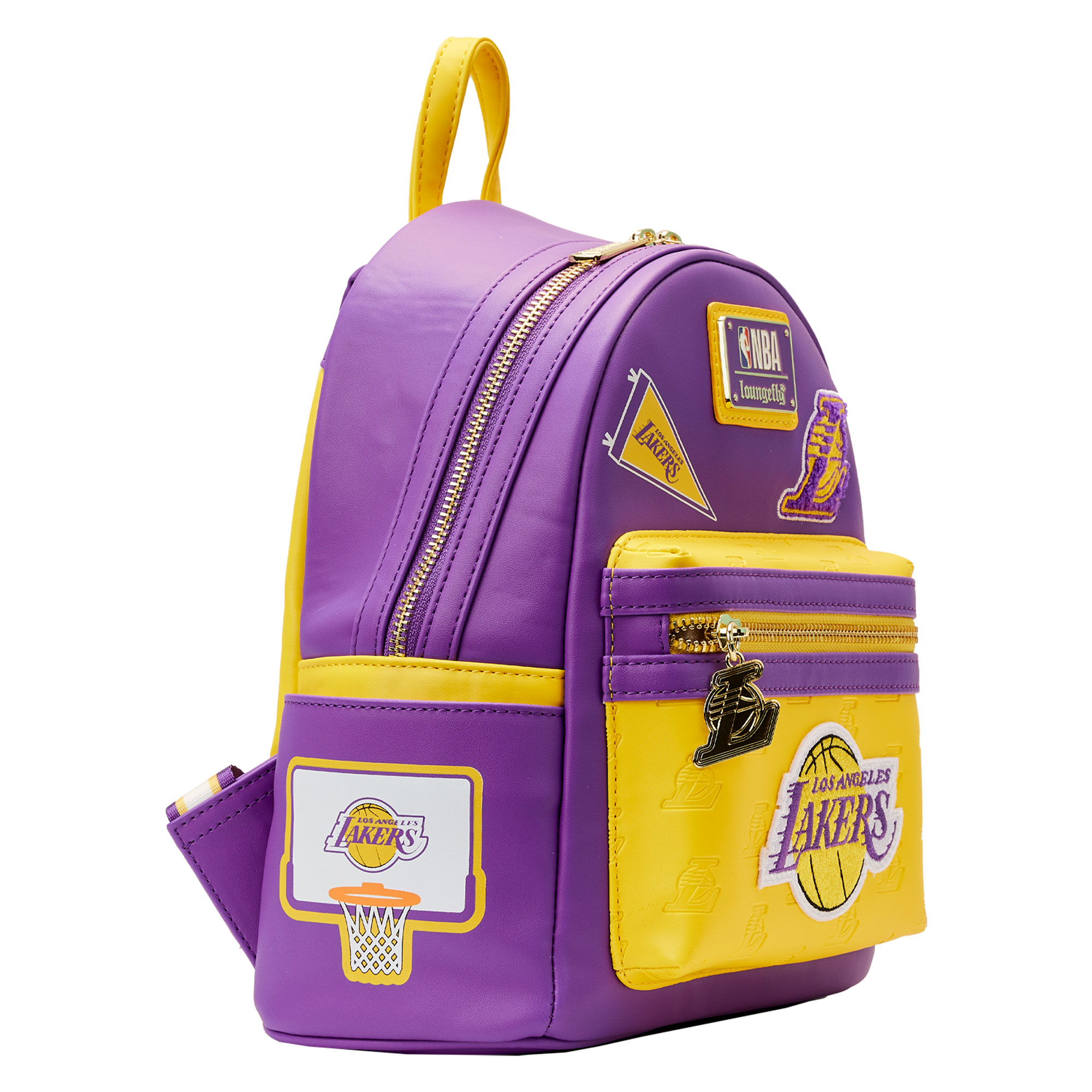 Loungefly Los Angeles Lakers Patches Mini Backpack - image 3 of 7