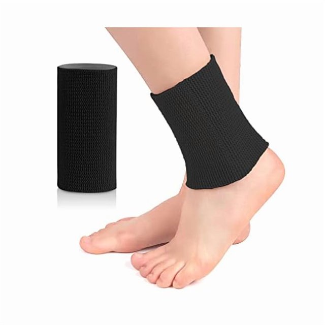 wonima11 Ankle Gel Sleeves - Padded Skate Socks. Ankle, Men Women Ankle Support Compression Sleeve for Basketball Running Sport Injuries Ankle Swelling Foot Pain Relief (1pc) (Black)