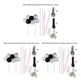 thumbnail image 4 of bedienty Cake Topper Home Wedding Party Cake Balloon Ribbon Straws Decoration Pastry Decor Sapphire Glitter Balloon 3# 3Set, 4 of 6