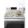 thumbnail image 2 of Vintage Magnolia Stove Top Covers for Electric Stove, 28'x20'' White Blooming Flower Green Oil Painting Glass Ceramic Stove Cover Foldable Rubber Mat Heat Resistant Cooktop Protector for Kitchen, 2 of 8