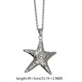 thumbnail image 3 of Fashion Trend Light Luxury Niche Sense Collarbone Chain Temperament Simple Cold Wind Big Five-pointed Star Necklace, 3 of 4