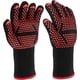 thumbnail image 1 of Guantes para barbacoa, 1 par de guantes para horno, resistentes al calor hasta 800 °C, guantes para horno antideslizantes resistentes al calor, guantes para horno para cocinas de barbacoa y chimeneas JM, 1 of 4