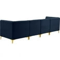 thumbnail image 6 of Meridian Furniture Alina Navy Velvet Modular Sofa, 6 of 17