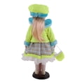 thumbnail image 4 of Lovely Girls Porcein Doll With Wood Stand Green Coat 40cm Sunnimix Muñecas de porcelana coleccionables, 4 of 8