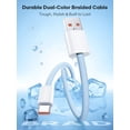 thumbnail image 3 of Cable Senetem USB-A a USB-C, paquete de 3, carga rápida de 3 A, 3 m, 3 of 7