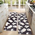 thumbnail image 4 of Kitchen Rugs Sets Of 2,Dark Halloween White Ghosts Anti Fatigue Kitchen Mat Rugs Non Slip Washable,Decorative Kitchen Floor Mats for Kitchen,Sink,Laundry,17"X47", 4 of 5