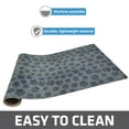 thumbnail image 3 of Drymate Pet Bowl Placemat, Dog & Cat Food Feeding Mat - Absorbent Fabric, Waterproof Backing, Slip-Resistant - Machine Washable/Durable (16” x 28”) (Paw Dots Black), 3 of 5