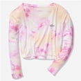 thumbnail image 2 of Victoria's Secret PINK Tie Dye Long Sleeve Cropped T-Shirt Top Pink L, $30 NWT, 2 of 4