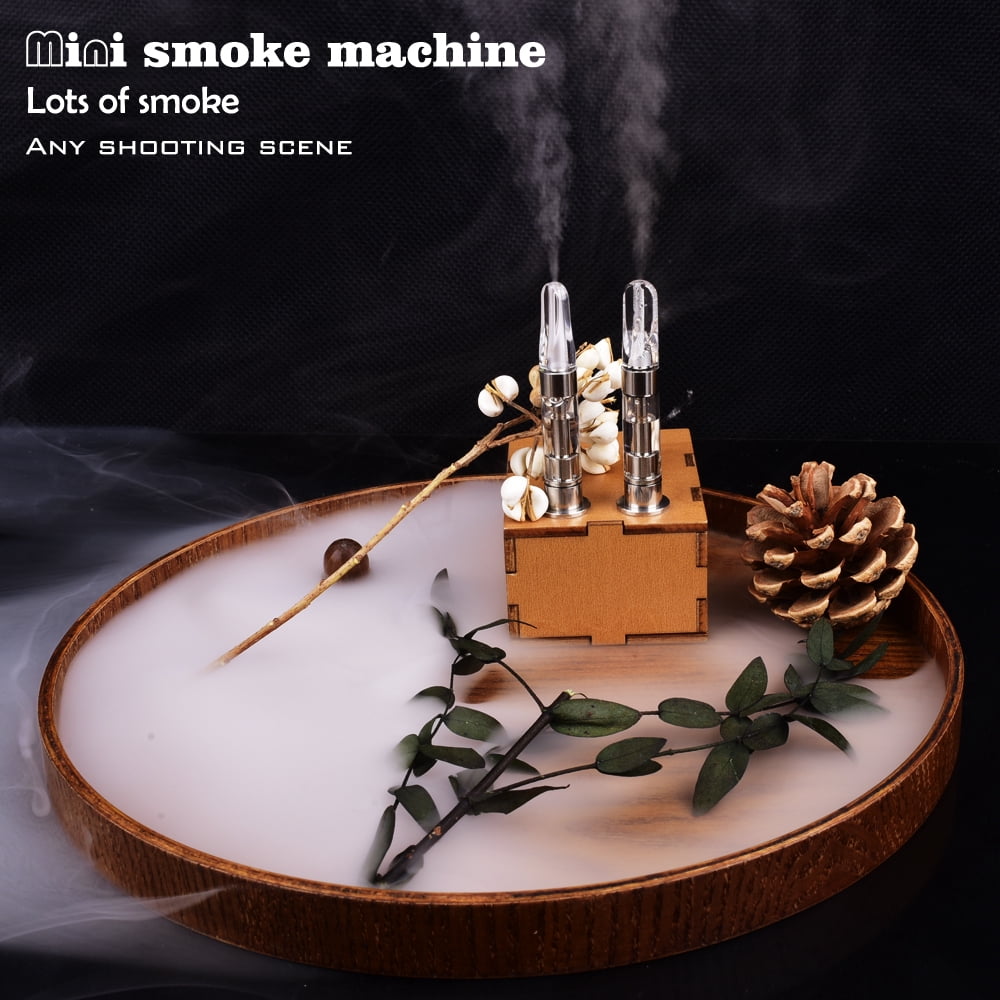 Mini Fog Machine for Food,1000mA/h， Handheld Smoke Machine Remote Control Mini Fog Machine Smoke Maker for Videos ，Photography ，Outdoor Activities， Party