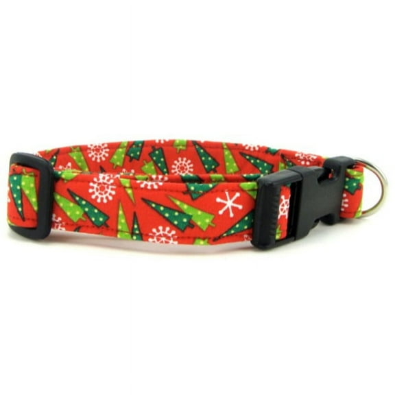 Wacky Christmas Trees Dog Collar - Size - Mini