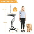 thumbnail image 7 of Accreate Hydraulic Dog Grooming Table, 24'' 360° Rotating Height Adjustable Pet Grooming Table for Small to Medium Dogs, Heavy Duty with Overhead Arm & Safety Restraints, 7 of 7