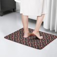 thumbnail image 4 of Dark Christmas Drink and Cookie Pattern Flannel Non Slip Door Rugs,Washable Door Mats Indoor,Decorative Door Mats,Dirt-Resistant and Absorbent Doormat for Entrance,Bedroom,Kitchen,Bathroom,23.5"x16", 4 of 5