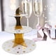 thumbnail image 4 of Soporte disponible de la torre de la exhibición de la magdalena del postre de 3 niveles para los cumpleaños de las bodas de las fiestas de bienvenida al bebé, 4 of 8