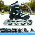 thumbnail image 3 of JZY Youth Inline Skates with 8 Glowing Light-Up Wheels,Durable Aluminum Frame for Beginners,For Boys & Girls Ages 5-12,For Indoor and Outdoor Skating, 3 of 7