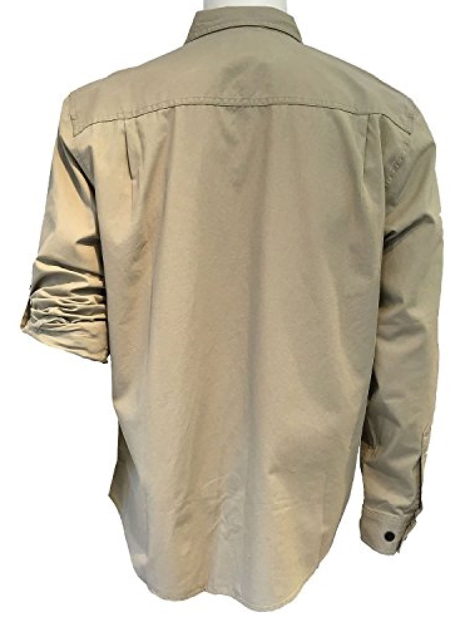 Field /& Stream Original Outfitters Brushed Poplin Long Roll-Up Sleeves Shirt