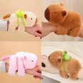 thumbnail image 4 of Capybara plush pendant doll capybara pendant plush toy doll doll pendant [back turtle] 11cm, 4 of 5