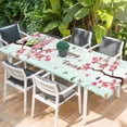 thumbnail image 2 of Easter Table Cloths for 8 Foot Rectangle Tables, Spring Gnomes Blossoms Flowers Colorful Eggs Patio Waterproof Elastic Fitted Tablecloths, Washable Rectangular Table Cover for Camping, 2 of 8