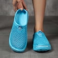 thumbnail image 5 of OOOUM Breathable Garden Clogs For Women Men Comfortable Soft Water Shoes Non Slip Slip On Casual Summer Outdoor Flats Sky Blue US:8.5, 5 of 6