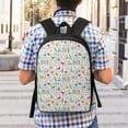thumbnail image 5 of Uemuo Chemical Flasks And Test Tubes Printed Durable 17-inch Student Backpack - Lightweight, Waterproof, Adjustable Straps, Ideal for School, Work, Travel, 5 of 5