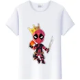 thumbnail image 4 of Camiseta de moda de verano para niños, camiseta de parodia de Marvel, dibujos animados de Deadpool Friends, camisetas de algodón, camiseta blanca Kawaii, ropa para niño y niña, 4 of 4