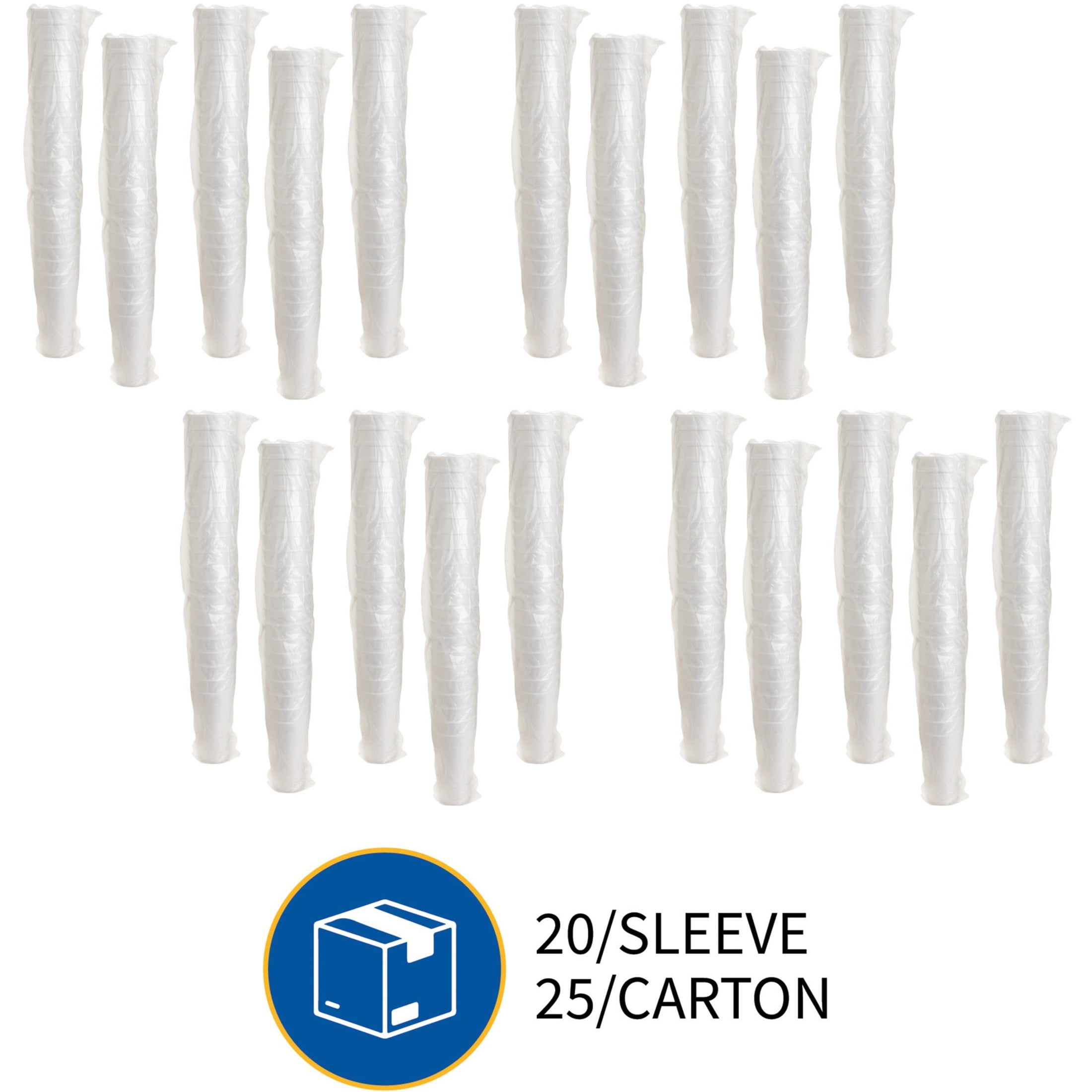 Genuine Joe, GJO25250, Styrofoam Cup, 500 / Carton, White, 20 fl oz