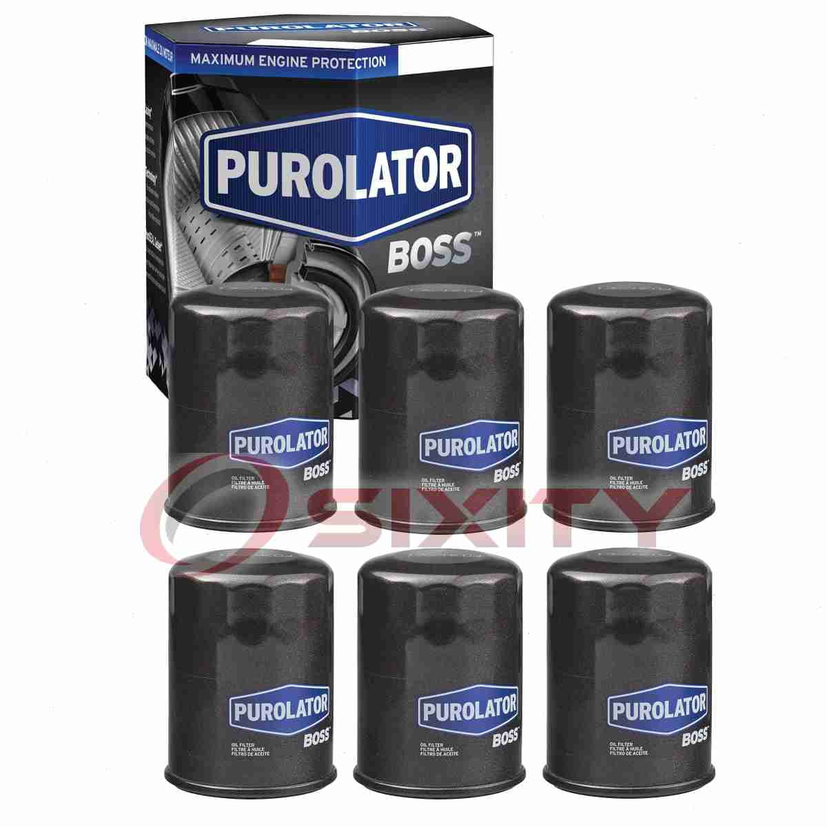 6 pc Purolator BOSS PBL14610 Engine Oil Filters for Oil Change Lubricant Filters Fits select: 2002-2023 HONDA CR-V, 2001-2023 HONDA CIVIC