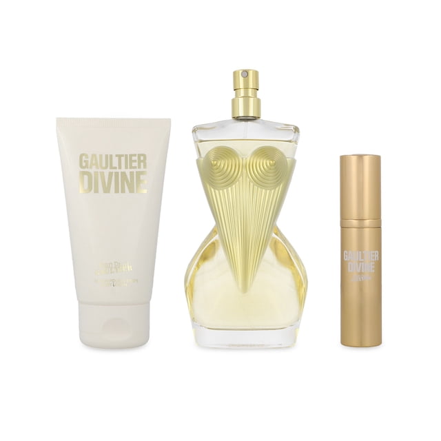 SET JEAN PAUL GAULTIER DIVINE 3PZS 100ML EDP SPRAY/ BODY LOTION 75ML/ 10ML EDP SPRAY