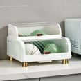 thumbnail image 4 of Tableware Storage Box Tableware Drainer Dish Drying Box Drain Box With Lid Kitchen Cutlery Rack Draining Bowl Rack Plastic Tableware Drainer Storage Box Dish Chopsticks Drying Box, 4 of 5