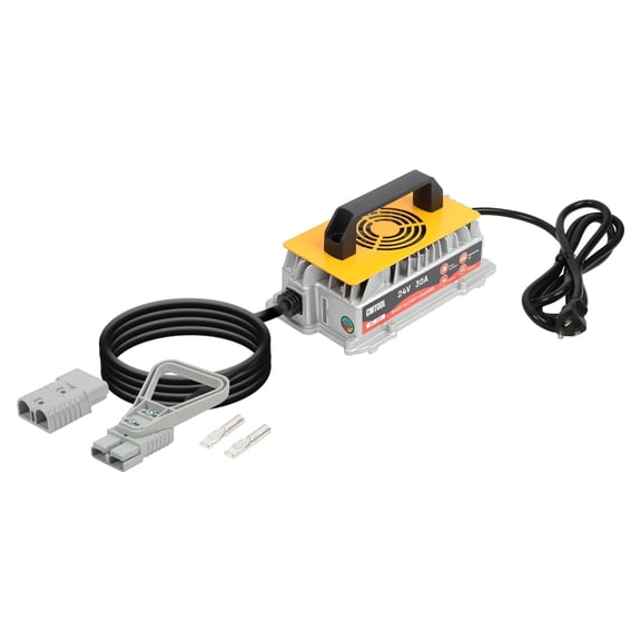 24V 30A 1250W Forklift Battery Charger, Smart Trickle Charger, IP67 Waterproof, Fully Automatic for Lead-Acid Batteries