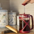 thumbnail image 7 of primula tempo coffee press - for rich, non-bitter coffee - french press design - easy to use - makes 6 cups - red, 7 of 7