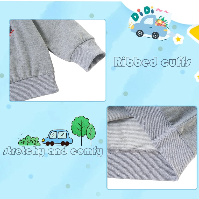 Aideaone Toddler Boys Crewneck Sweatshirt photo 6