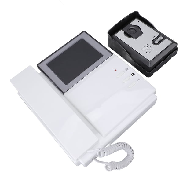 De Videoportero, 4,3 Pulgadas, Tipo Teléfono Con Cable, Monitor LCD Transparente, Kits De Timbre De Videoportero Con Cable, Cámara Exterior Con Visión Nocturna Por