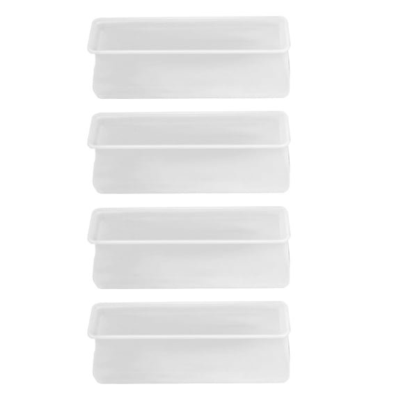 Raindrops 4Pcs Rectangular Bed Foot Pads Square Shaped Protective Pads for Bed Frame Feet 10x3.5in