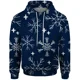 thumbnail image 5 of Sudadera con capucha con estampado de árbol de Navidad para hombre, marca Pinecone, sudaderas de invierno duraderas y asequibles con copos de nieve para hombre, 5 of 5