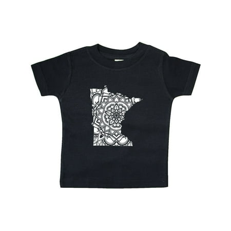 

Inktastic Minnesota Silhouette Mandala Gift Baby Boy or Baby Girl T-Shirt