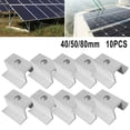 thumbnail image 3 of 10 Pcs Solar Middle Clamp PV for Frame Height 25-50MM Aluminum Alloy Solar Access, 3 of 5