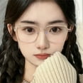 thumbnail image 5 of Fashion Square Anti Blue Light Glasses Ultra Light Transparent Frame For Women Men Computer Eye Protection Spectacles, 5 of 9