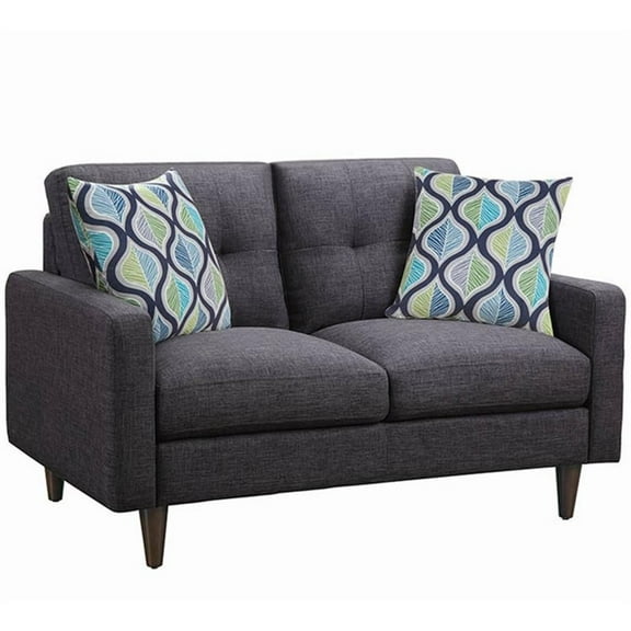 Watsonville Tufted Back Loveseat Grey
