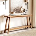 thumbnail image 2 of LITTLE TREE 70.9-Inch Extra Long Console Table for Entryway, 2-Tier Narrow Wooden Sofa Table Behind Couch, Large Sofa Tables for Living Room, Farmhouse Foyer Hallway Entry Table, Rustic Brown, 2 of 9