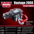 thumbnail image 4 of Cabrestante WARN Vantage 2000 12V 907 kg, tiro de 17 m de cable, 4 of 9