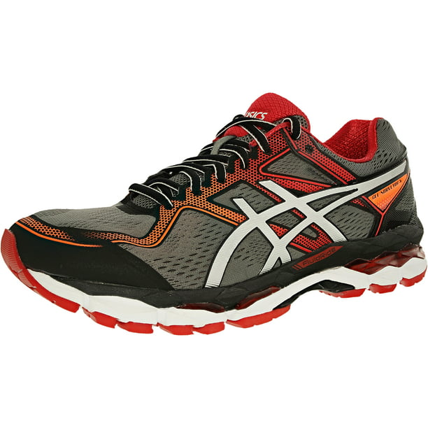 Men's 5 Black/Silver/Vermilion Ankle-High Running - 10.5M - Walmart.com
