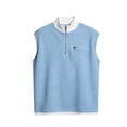 thumbnail image 2 of RXMEKW Pullover Sweater for Men, Solid Color Half Zip Mock Two-Piece Top with Short Sleeves, Casual Knit Shirt for Spring and Summer, 2 of 2