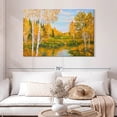 thumbnail image 2 of Elephant Stock Lake Landscape Wall Art - Horizontal Canvas Wall Art - Living Room Wall Decor - Nature Canvas - Orange And Green Decor - 48" x 32", 2 of 8