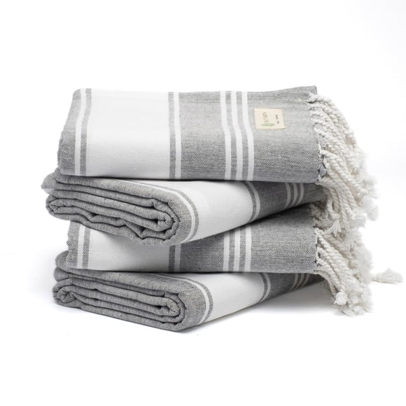 Toalla Salt Earth de algodón de secado rápido, paquete de 4 unidades, 91 x 183 cm