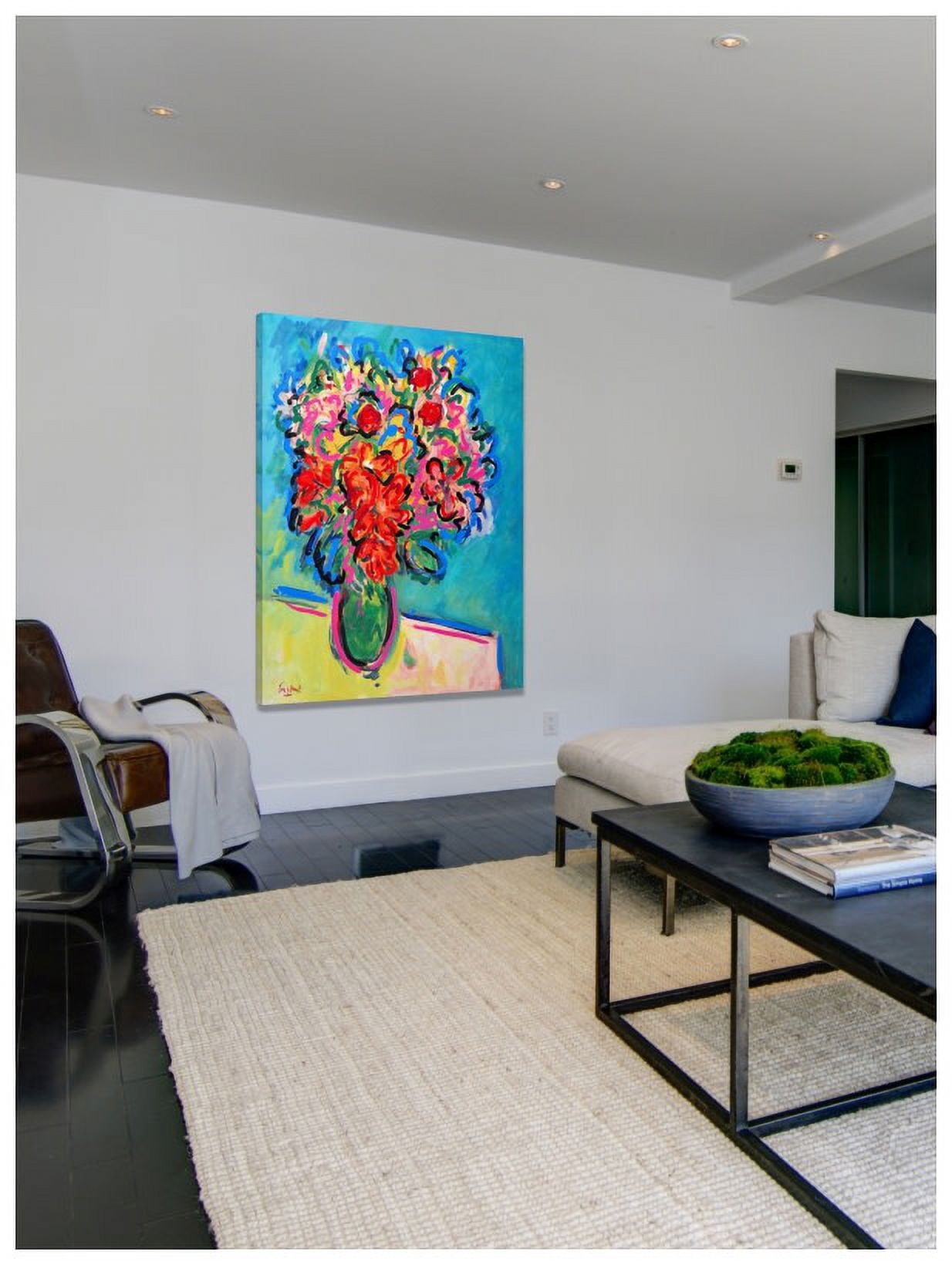 Marmont Hill 'Red And Pink Bouquet' by Wayne Ensrud Painting Print on Wrapped Canvas