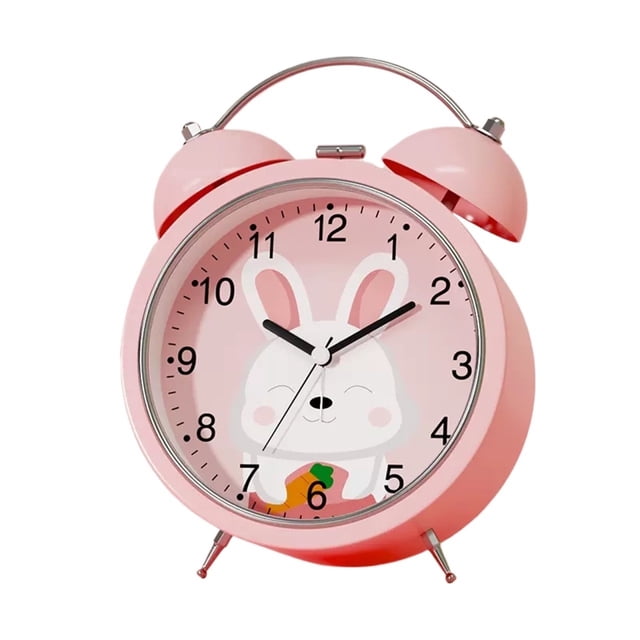 Reloj analógico de escritorio, fácil de leer, silencioso, de repisa y de sobremesa.